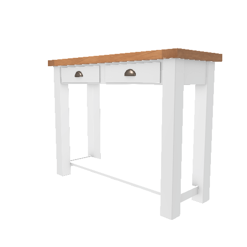 Harvest Console Table White